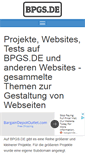 Mobile Screenshot of bpgs.de